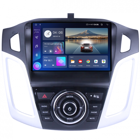 Navigatie dedicata Ford Focus 2011-2015, 4GB RAM 64GB ROM, Quadcore, Android 14, Display QLED 1K 9", DSP, Carplay&Android Auto, Suport camere AHD [2]