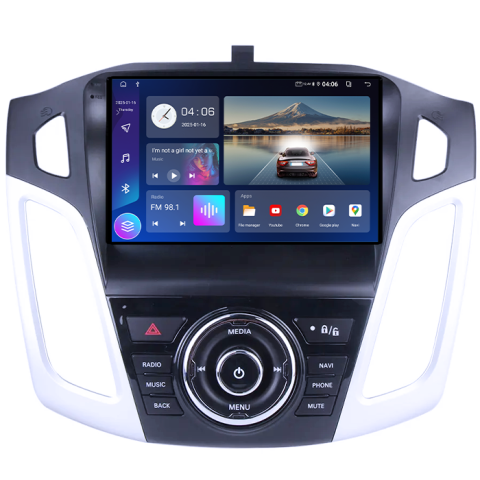 Navigatie dedicata Ford Focus 2011-2015, 4GB RAM 64GB ROM, Procesor Qualcomm Octacore, Android 14, Rezolutie 2K, Display QLED 9", DSP, Carplay&Android Auto, SIM 4G [4]