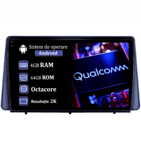 Focus 2019 - Navigatie dedicata Ford Focus 2019, 4GB RAM 64GB ROM, Procesor Qualcomm Octacore, Android 14, Rezolutie 2K, Display QLED 9", DSP, Carplay&Android Auto, SIM 4G