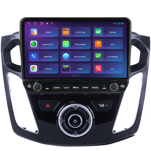 Navigatie dedicata Ford Focus 3 2012-2018 Tesla cu butoane rotative model 2024, 4GB RAM 64GB ROM, Procesor Quadcore, Android 14, Display QLED 10", DSP, Carplay&Android Auto [3]