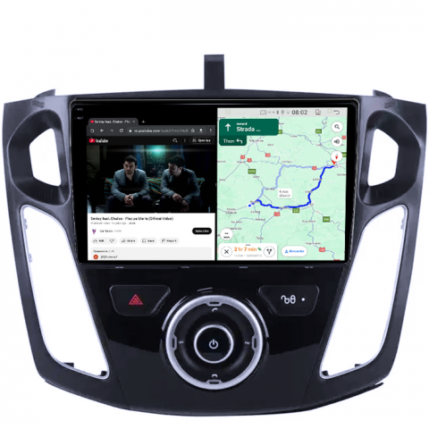 Navigatie dedicata Ford Focus 3 2012-2018,4GB RAM 64GB ROM, Quadcore, Android 14, Display QLED 1K 9", DSP, Carplay&Android Auto, Suport camere AHD [3]