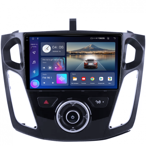 Navigatie dedicata Ford Focus 3 2012-2018,4GB RAM 64GB ROM, Quadcore, Android 14, Display QLED 1K 9", DSP, Carplay&Android Auto, Suport camere AHD [2]