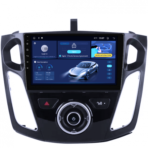 Navigatie dedicata Ford Focus 3 2012-2018, 8GB RAM 128GB ROM, Octacore, Platforma TS18, Android 13, Display QLED 9”, Suporta camera 360º, DSP, Carplay&Android Auto, SIM 4G, Ventilator Activ [3]