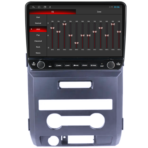 Navigatie dedicata Ford F150 2008-2014 Tesla cu butoane rotative model 2024, 4GB RAM 64GB ROM, Procesor Quadcore, Android 14, Display QLED 10", DSP, Carplay&Android Auto [1]