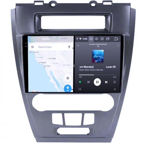 Navigatie dedicata Ford Fusion/ Mondeo 2009-2012, 12GB RAM 256GB ROM, Android 13, Rezolutie 2K, Display QLED, 10", DSP, Carplay, Android Auto, Internet, Youtube, Waze, Wi Fi, USB [2]