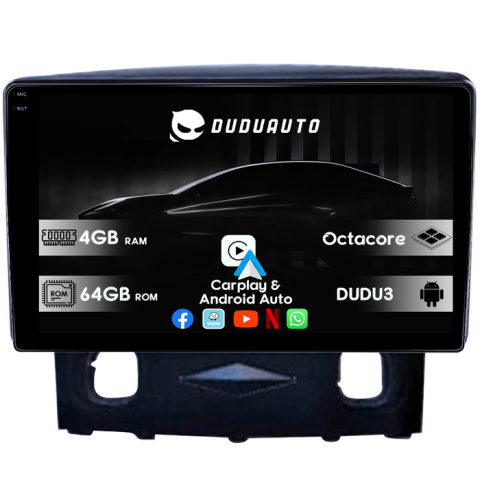 Navigatii Dedicate - Navigatie dedicata Ford Kuga 2008-2010, DUDU3, 4GB RAM 64GB ROM, Octacore, Platforma 8581, Android, Display QLED 9", DSP, Carplay&AndroidAuto