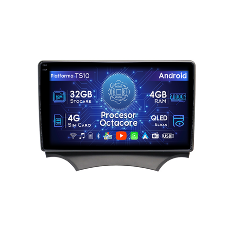 Ford KA - Navigatie dedicata Ford KA, 4GB RAM 32GB ROM, Android 14, Display QLED  9", DSP, Carplay, Android Auto, Internet, Youtube, Waze, WI-FI, USB, Bluetooth