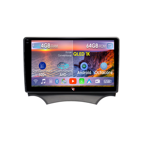 Ford KA - Navigatie dedicata Ford KA, 4GB RAM 64GB ROM, Octacore, Android 14, Display QLED 9", DSP, Carplay, Android Auto, Internet, Youtube, Waze, WIFI, Bluetooth