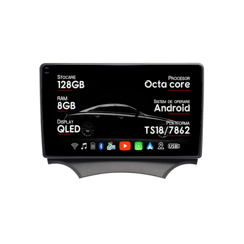 Ford KA - Navigatie dedicata Ford KA, 8GB RAM 128GB ROM, Octacore, Platforma TS18, Android 14, Display QLED 9", Suporta camera 360", DSP, Carplay&Android Auto, SIM 4G, Ventil