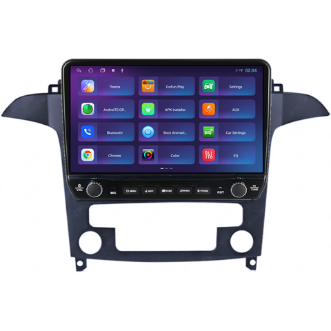 Navigatie dedicata Ford S-Max 2006-2015 Tesla cu butoane rotative model 2024, 4GB RAM 64GB ROM, Procesor Quadcore, Android 14, Display QLED 10", DSP, Carplay&Android Auto [4]