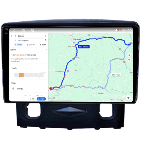 Navigatie dedicata Ford Kuga 2008-2010, 4GB RAM 64GB ROM, Procesor Qualcomm Octacore, Android 14, Rezolutie 2K, Display QLED 9", DSP, Carplay&Android Auto, SIM 4G [5]