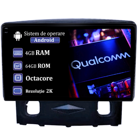 Kuga 2008-2010 - Navigatie dedicata Ford Kuga 2008-2010, 4GB RAM 64GB ROM, Procesor Qualcomm Octacore, Android 14, Rezolutie 2K, Display QLED 9", DSP, Carplay&Android Auto, SIM 4G