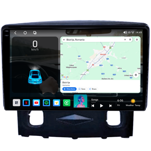 Navigatie dedicata Ford Kuga 2008-2010, 4GB RAM 64GB ROM, Procesor Qualcomm Octacore, Android 14, Rezolutie 2K, Display QLED 9", DSP, Carplay&Android Auto, SIM 4G [1]