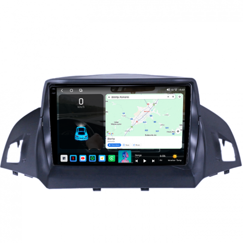 Navigatie dedicata Ford Kuga 2012-2019, 4GB RAM 64GB ROM, Octacore, Android 14, Display QLED 1K 9", Carplay&Android Auto, SIM 4G, Ventilator Activ [1]