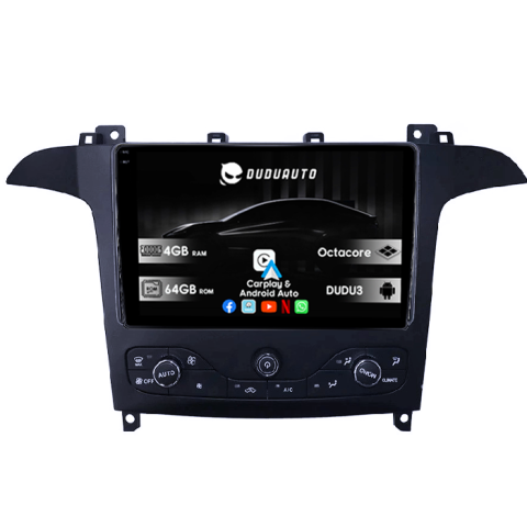 S-Max 2007-2008 - Navigatie dedicata Ford S-Max 2007-2008 DUDU3, 4GB RAM 64GB ROM, Octacore, Platforma 8581, Android, Display QLED 9", DSP, Carplay&AndroidAuto
