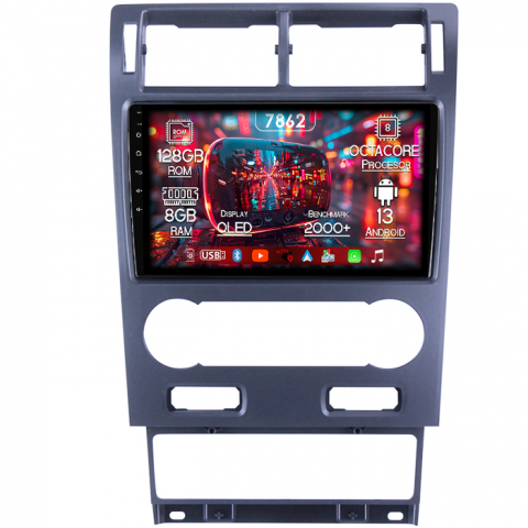 Mondeo 2000-2007 - Navigatie dedicata Ford Mondeo 2000-2007, 8GB RAM 128GB ROM, Octacore, Platforma 7862,Android 13, Display QLED 9”, Suporta camera 360º, DSP, Carplay&Android Auto, SIM 4G, Ventilator Activ