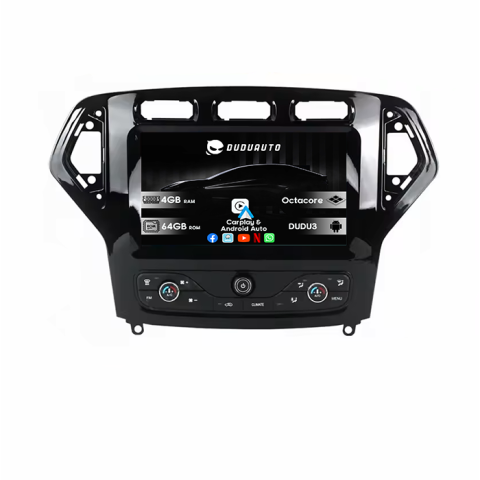 Navigatii Dedicate - Navigatie dedicata Ford Mondeo 2007-2010 Butoane Sus, DUDU3, 4GB RAM 64GB ROM, Octacore, Platforma 8581, Android, Display QLED 9", DSP, Carplay&AndroidAuto
