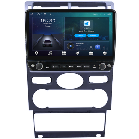 Navigatie dedicata Ford Mondeo 3 2000-2007 Tesla cu butoane rotative model 2024, 4GB RAM 64GB ROM, Procesor Quadcore, Android 14, Display QLED 10", DSP, Carplay&Android Auto [6]