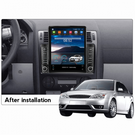 Navigatie dedicata Ford Mondeo 2000-2007 ,Tesla Style, ANDROID 13,Carplay&Android Auto, 10 inch , 8+128GB, Internet, Aplicatii, Waze, Gps [3]