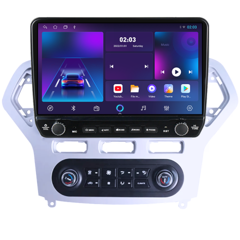 Navigatie dedicata Ford Mondeo 2007-2010 Tesla cu butoane rotative model 2024, 4GB RAM 64GB ROM, Procesor Quadcore, Android 14, Display QLED 10", DSP, Carplay&Android Auto [5]
