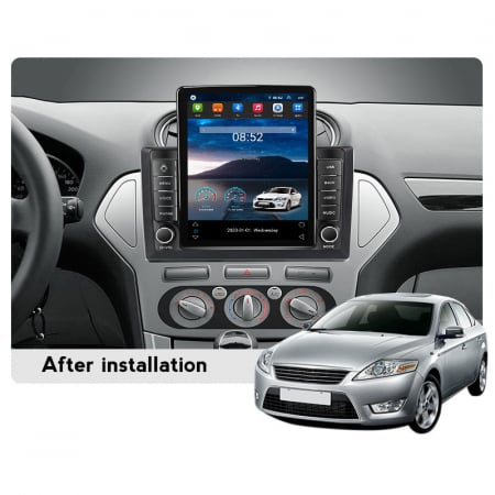 Navigatie dedicata Ford Mondeo 2006-2010 ,Tesla Style, ANDROID 13,Carplay&Android Auto, 10 inch , 8+128GB, Internet, Aplicatii, Waze, Gps [3]