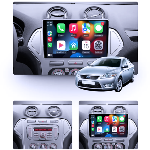 Navigatie dedicata Ford Mondeo 2007-2010, 4GB RAM 64GB ROM, Procesor Qualcomm Octacore, Android 14, Rezolutie 2K, Display QLED 10", DSP, Carplay&Android Auto, SIM 4G [6]