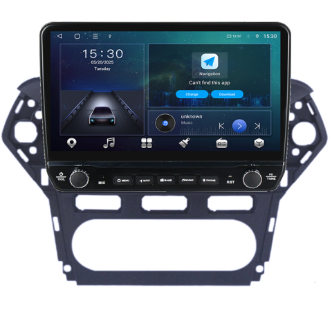 Navigatie dedicata Ford Mondeo 2010-2014 Tesla cu butoane rotative model 2024, 4GB RAM 64GB ROM, Procesor Quadcore, Android 14, Display QLED 10", DSP, Carplay&Android Auto [6]