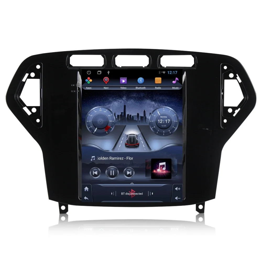 Navigatii Dedicate - Navigatie dedicata Ford Mondeo 2007-2011 Tesla Style, 9.7 inch, 8GB RAM 128GB ROM, ANDROID 13, Carplay&Android Auto, Internet, Aplicatii, Waze, Gps