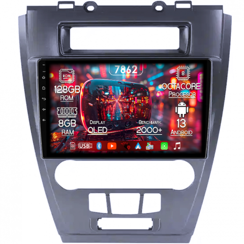 Ford - Navigatie dedicata Ford Mondeo 2009-2012, 8GB RAM 128GB ROM, Octacore, Platforma 7862,Android 13, Display QLED 10”, Suporta camera 360º, DSP, Carplay&Android Auto, SIM 4G, Ventilator Activ