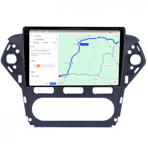 Navigatie dedicata Ford Mondeo 2010-2014, 4GB RAM 64GB ROM, Octacore, Android 14, Display QLED 1K 10", Carplay&Android Auto, SIM 4G, Ventilator Activ [4]