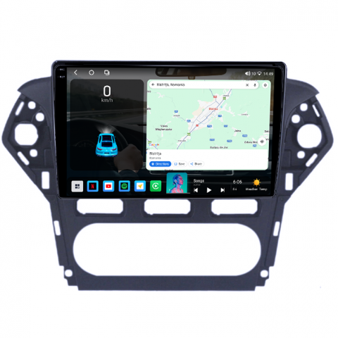 Navigatie dedicata Ford Mondeo 2010-2014, 4GB RAM 64GB ROM, Octacore, Android 14, Display QLED 1K 10", Carplay&Android Auto, SIM 4G, Ventilator Activ [1]