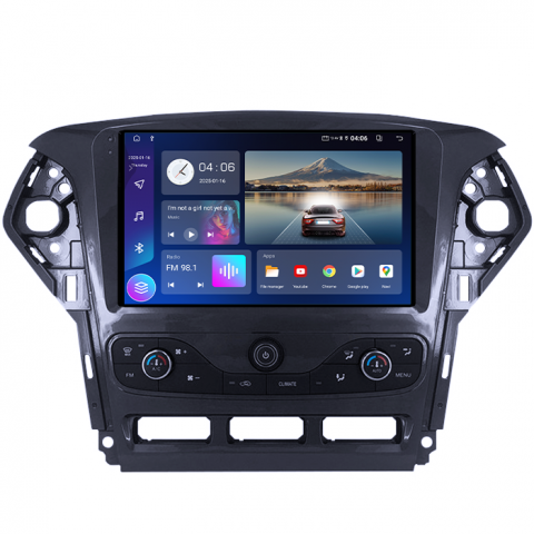 Navigatie dedicata Ford Mondeo 2010-2014, 4GB RAM 64GB ROM, Quadcore, Android 14, Display QLED 1K 9", DSP, Carplay&Android Auto, Suport camere AHD [2]