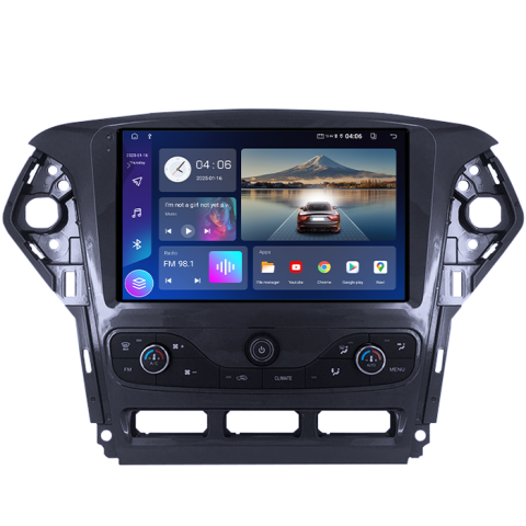Navigatie dedicata Ford Mondeo 2010-2014, 4GB RAM 64GB ROM, Procesor Qualcomm Octacore, Android 14, Rezolutie 2K, Display QLED 9", DSP, Carplay&Android Auto, SIM 4G [4]