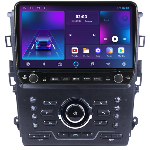 Navigatie dedicata Ford Mondeo 2014-2019 Tesla cu butoane rotative model 2024, 4GB RAM 64GB ROM, Procesor Quadcore, Android 14, Display QLED 10", DSP, Carplay&Android Auto [5]