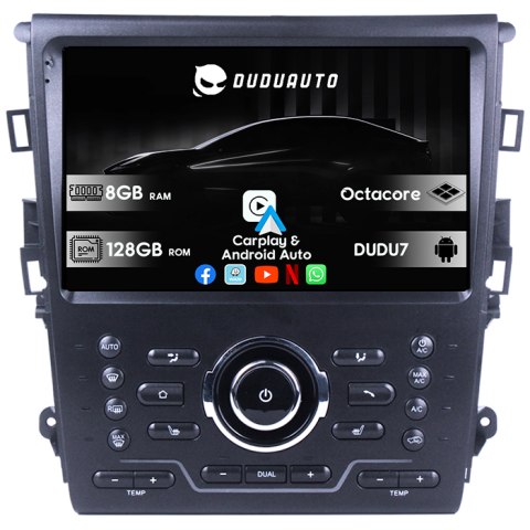 Mondeo 2014-2019 - Navigatie dedicata Ford Mondeo 2014-2019, DUDU3, 4GB RAM 64GB ROM, Octacore, Platforma 8581, Android, Display QLED 9", DSP, Carplay&AndroidAuto 2