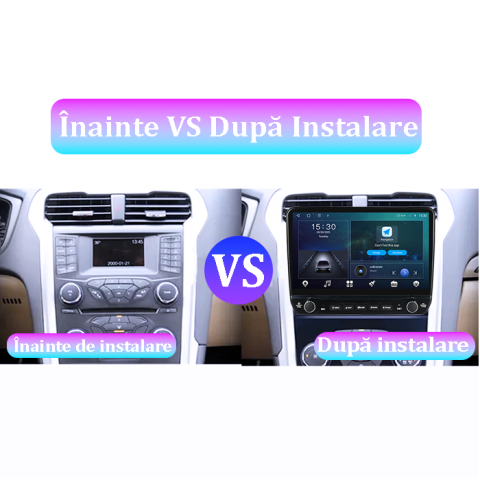 Navigatie dedicata Ford Mondeo 2014-2019 Tesla cu butoane rotative model 2024, 4GB RAM 64GB ROM, Procesor Quadcore, Android 14, Display QLED 10", DSP, Carplay&Android Auto [4]