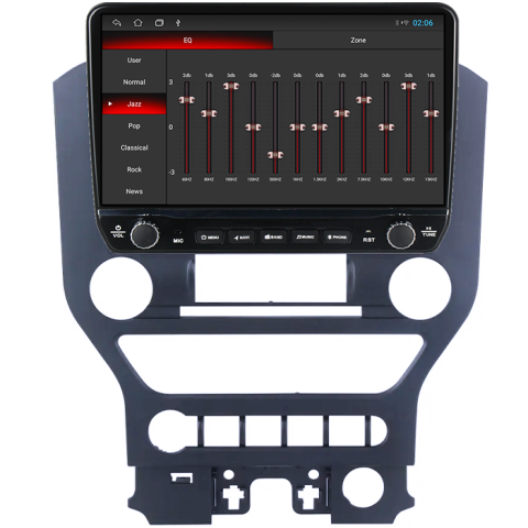 Navigatie dedicata Ford Mustang 2014-2021 Tesla cu butoane rotative model 2024, 4GB RAM 64GB ROM, Procesor Quadcore, Android 14, Display QLED 10", DSP, Carplay&Android Auto [1]