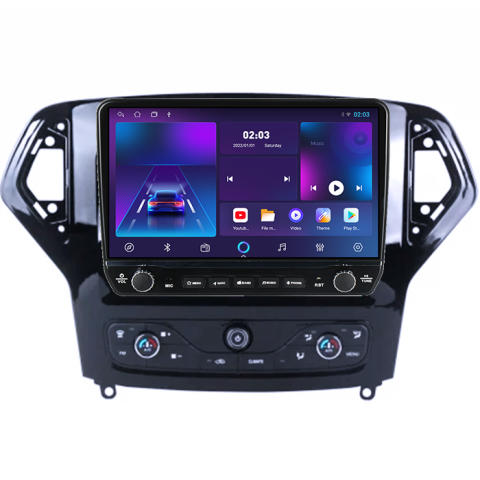 Navigatie dedicata Ford Mondeo 2006-2010 Tesla cu butoane rotative model 2024, 4GB RAM 64GB ROM, Procesor Quadcore, Android 14, Display QLED 10", DSP, Carplay&Android Auto [6]