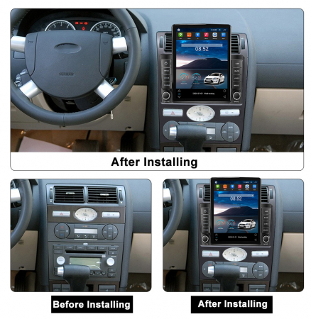 Navigatie dedicata Ford Mondeo 3 2000-2007 ,Tesla Style, ANDROID 13,Carplay&Android Auto, 10 inch , 8+128GB, Internet, Aplicatii, Waze, Gps [2]
