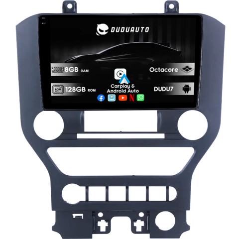 Navigatii Dedicate - Navigatie dedicata Ford Mustang 2014-2021, DUDU3, 4GB RAM 64GB ROM, Octacore, Platforma 8581, Android, Display QLED 9", DSP, Carplay&AndroidAuto