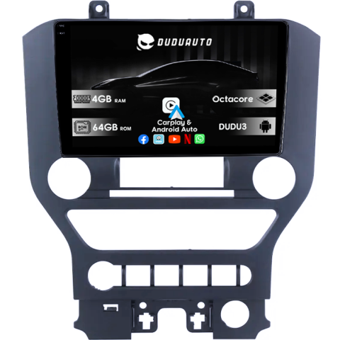 Navigatii Dedicate - Navigatie dedicata Ford Mustang 2014-2021, DUDU3, 4GB RAM 64GB ROM, Octacore, Platforma 8581, Android, Display QLED 9", DSP, Carplay&AndroidAuto