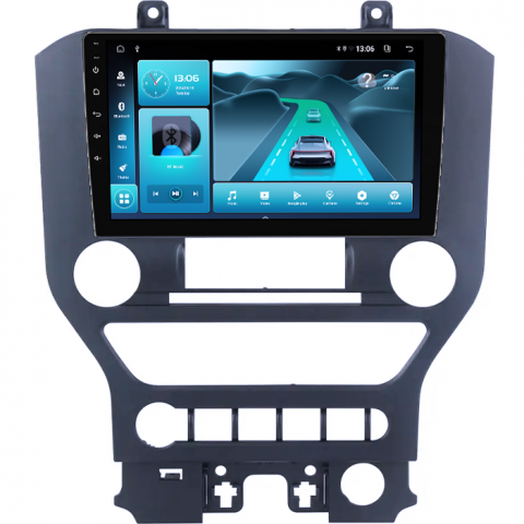 Navigatie dedicata Ford Mustang 2014-2021, 8GB RAM 128GB ROM, Octacore, Platforma TS18, Android 13, Display QLED 9”, Suporta camera 360º, DSP, Carplay&Android Auto, SIM 4G, Ventilator Activ [3]