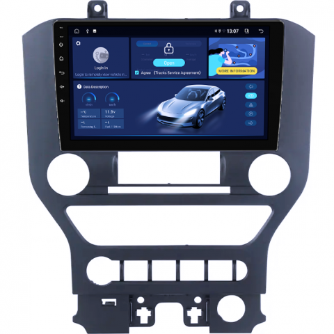 Navigatie dedicata Ford Mustang 2014-2021, 8GB RAM 128GB ROM, Octacore, Platforma TS18, Android 13, Display QLED 9”, Suporta camera 360º, DSP, Carplay&Android Auto, SIM 4G, Ventilator Activ [1]