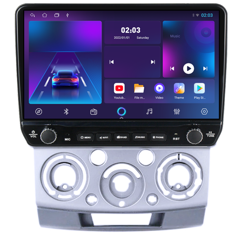 Navigatie dedicata Ford Ranger 2006-2011 Tesla cu butoane rotative model 2024, 4GB RAM 64GB ROM, Procesor Quadcore, Android 14, Display QLED 10", DSP, Carplay&Android Auto [5]