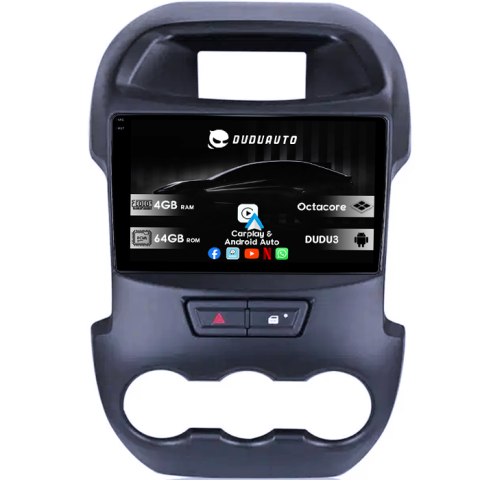 Navigatii Dedicate - Navigatie dedicata Ford Ranger 2011-2016, DUDU3, 4GB RAM 64GB ROM, Octacore, Platforma 8581, Android, Display QLED 9", DSP, Carplay&AndroidAuto