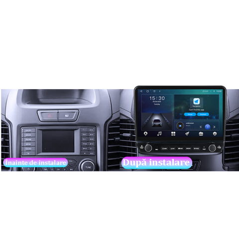 Navigatie dedicata Ford Ranger 2011-2016 Tesla cu butoane rotative model 2024, 4GB RAM 64GB ROM, Procesor Quadcore, Android 14, Display QLED 10", DSP, Carplay&Android Auto [5]