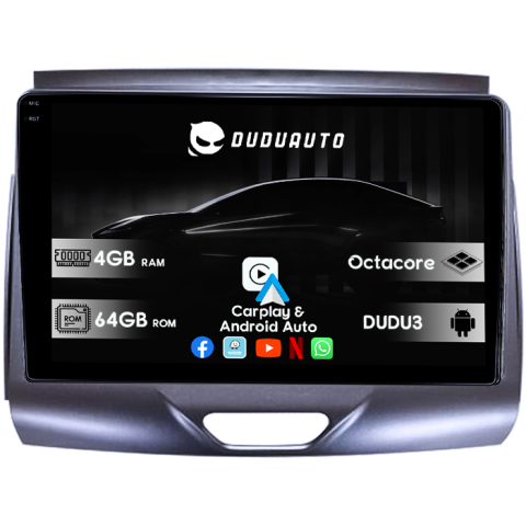 Navigatii Dedicate - Navigatie dedicata Ford Ranger 2015-2020, DUDU3, 4GB RAM 64GB ROM, Octacore, Platforma 8581, Android, Display QLED 9", DSP, Carplay&AndroidAuto