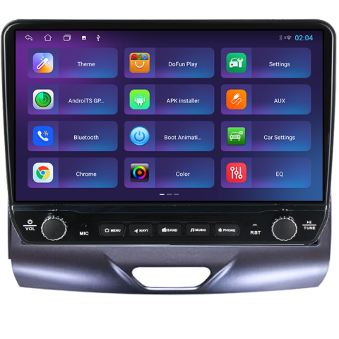 Navigatie dedicata Ford Ranger 2015-2020 Tesla cu butoane rotative model 2024, 4GB RAM 64GB ROM, Procesor Quadcore, Android 14, Display QLED 10", DSP, Carplay&Android Auto [4]