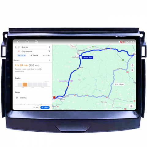 Navigatie dedicata Ford Ranger 2015-2020, 4GB RAM 64GB ROM, Octacore, Android 14, Display QLED 1K 9", Carplay&Android Auto, SIM 4G, Ventilator Activ [3]