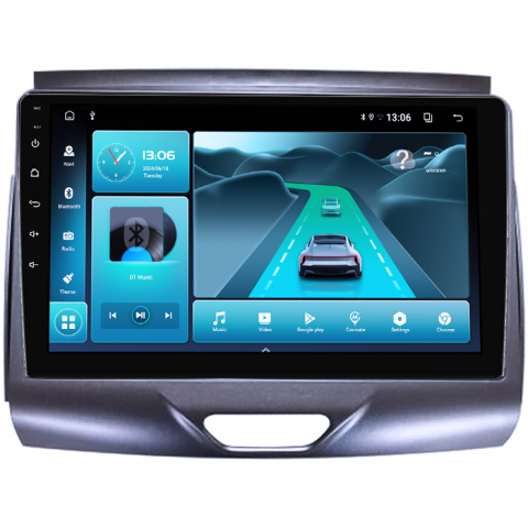 Navigatie dedicata Ford Ranger 2015-2020, 4GB RAM 32GB ROM, Octacore, Android 14, Display QLED 1K 9", DSP, Carplay&Android Auto, SIM 4G, Bluetooth, Ventilator Activ [2]